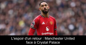 L'espoir d'un retour : Manchester United face à Crystal Palace
