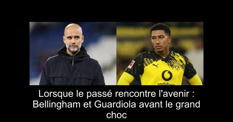Lorsque le passé rencontre l'avenir : Bellingham et Guardiola avant le grand choc