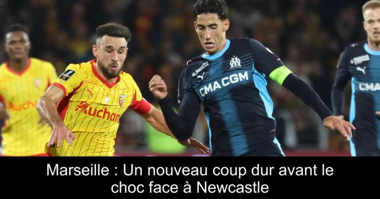 Marseille : Un nouveau coup dur avant le choc face à Newcastle