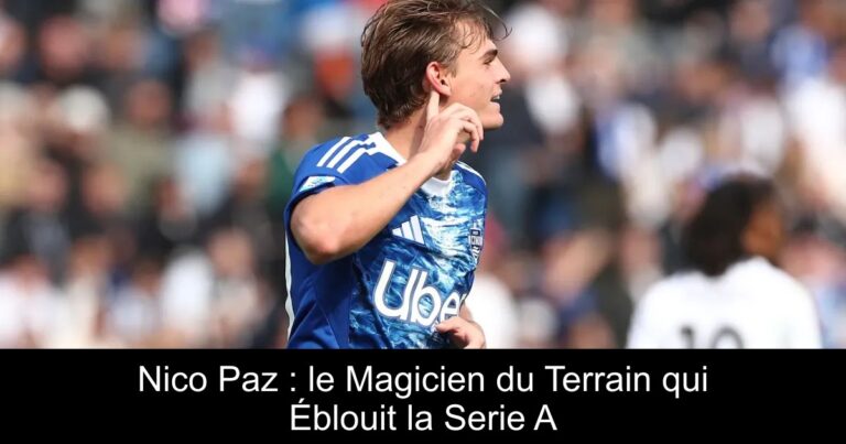 Nico Paz : le Magicien du Terrain qui Éblouit la Serie A