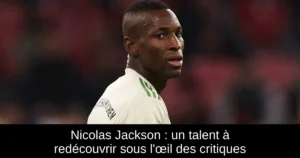 Nicolas Jackson : un talent à redécouvrir sous l'œil des critiques
