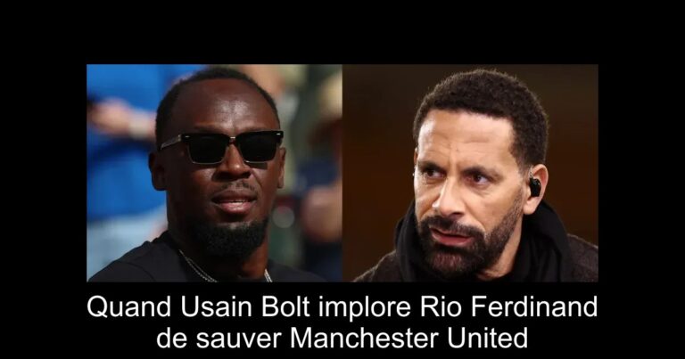 Quand Usain Bolt implore Rio Ferdinand de sauver Manchester United
