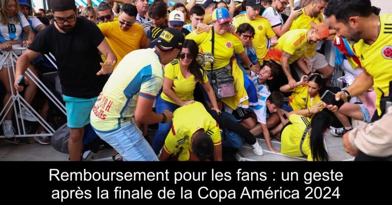 Remboursement pour les fans : un geste après la finale de la Copa América 2024