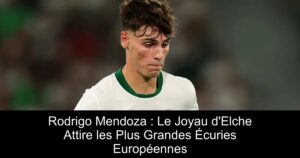 Rodrigo Mendoza : Le Joyau d&rsquo;Elche Attire les Plus Grandes Écuries Européennes