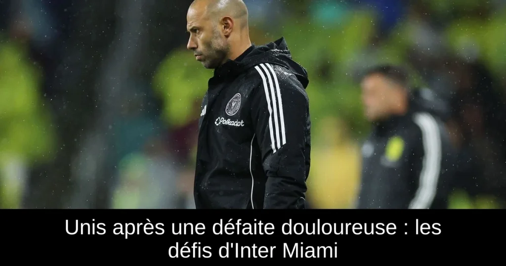 Unis après une défaite douloureuse : les défis d'Inter Miami