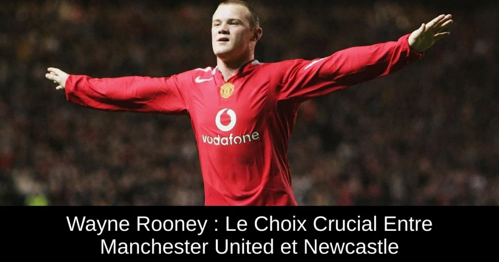 Wayne Rooney : Le Choix Crucial Entre Manchester United et Newcastle