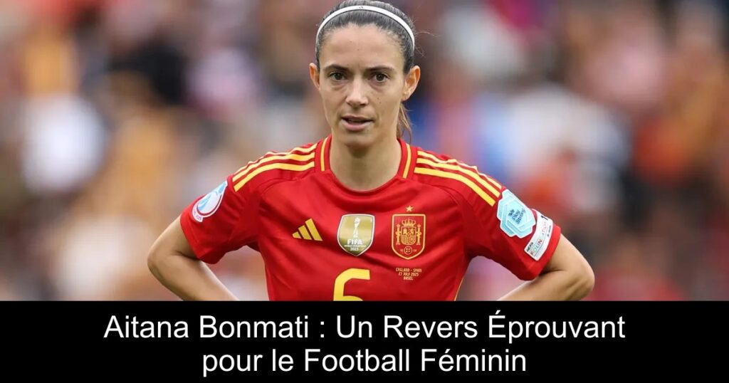 Aitana Bonmati : Un Revers Éprouvant pour le Football Féminin