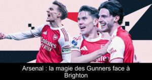 Arsenal : la magie des Gunners face à Brighton