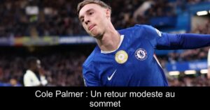 Cole Palmer : Un retour modeste au sommet