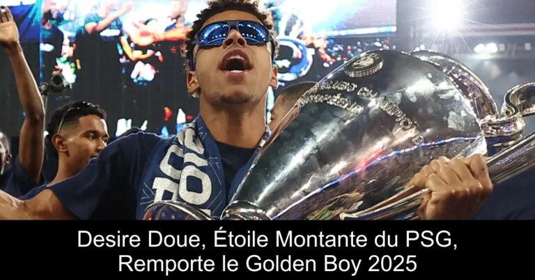 Desire Doue, Étoile Montante du PSG, Remporte le Golden Boy 2025