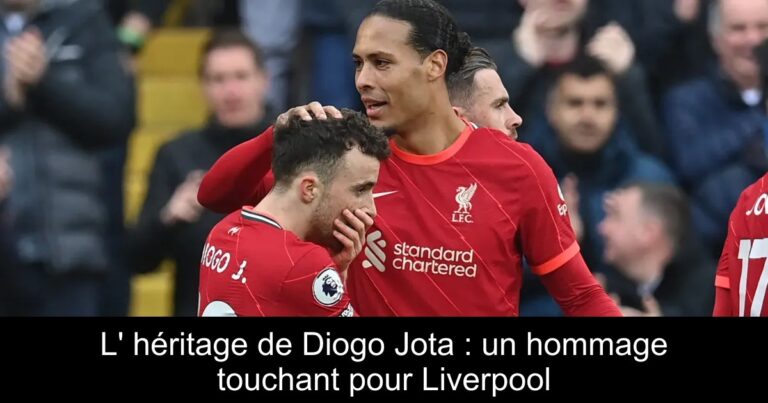 L' héritage de Diogo Jota : un hommage touchant pour Liverpool