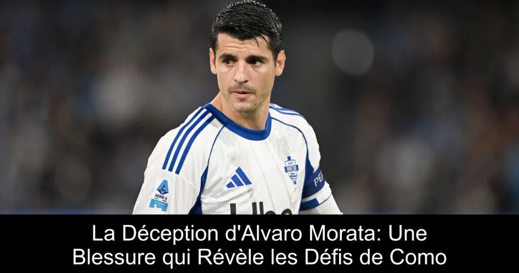 La Déception d'Alvaro Morata: Une Blessure qui Révèle les Défis de Como