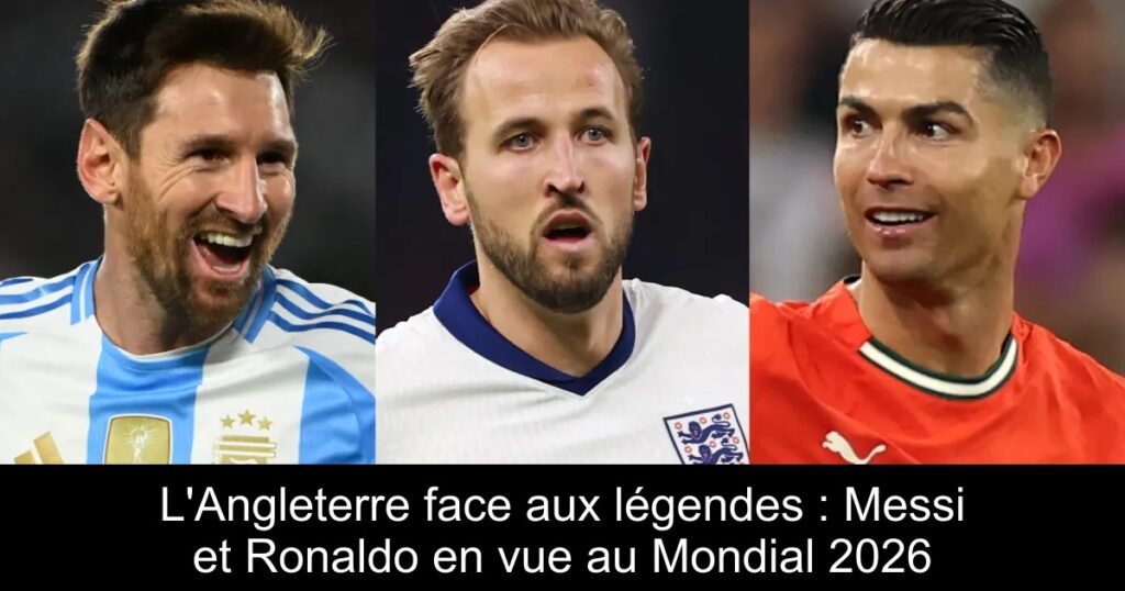 L'Angleterre face aux légendes : Messi et Ronaldo en vue au Mondial 2026