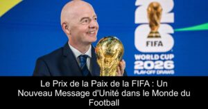 Le Prix de la Paix de la FIFA : Un Nouveau Message d'Unité dans le Monde du Football