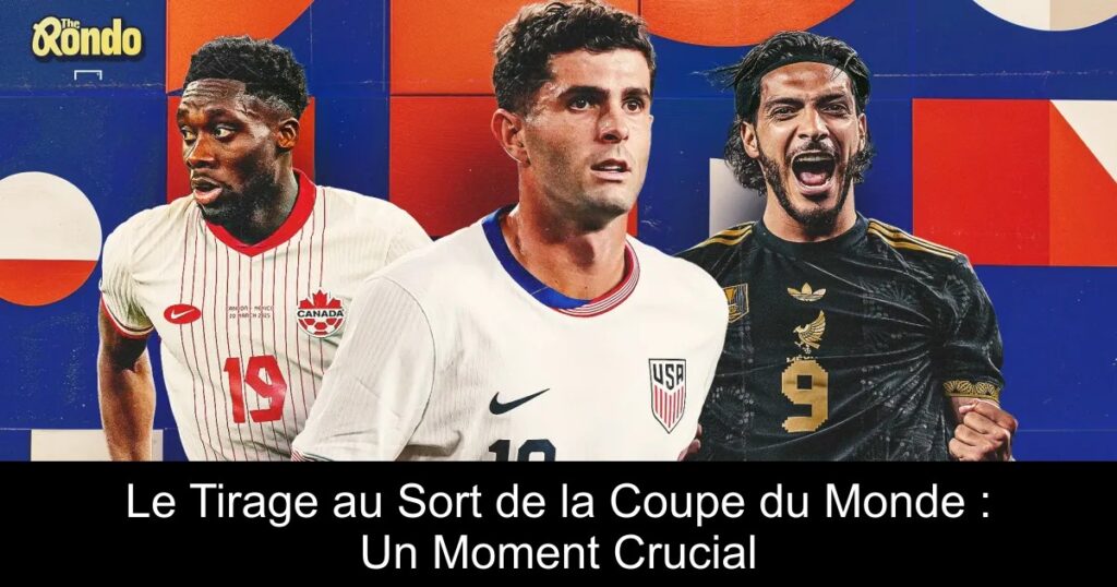 Le Tirage au Sort de la Coupe du Monde : Un Moment Crucial