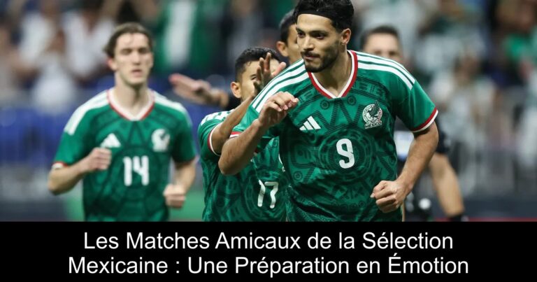 Les Matches Amicaux de la Sélection Mexicaine : Une Préparation en Émotion