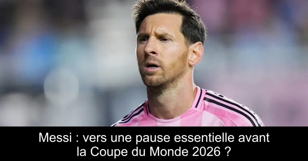 Messi : vers une pause essentielle avant la Coupe du Monde 2026 ?