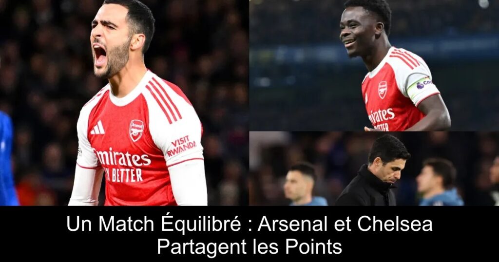 Un Match Équilibré : Arsenal et Chelsea Partagent les Points