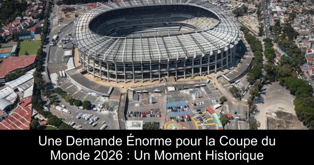 Une Demande Énorme pour la Coupe du Monde 2026 : Un Moment Historique