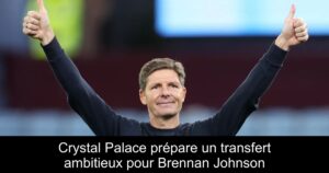 Crystal Palace prépare un transfert ambitieux pour Brennan Johnson