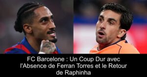 FC Barcelone : Un Coup Dur avec l'Absence de Ferran Torres et le Retour de Raphinha