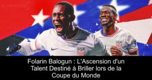 Folarin Balogun : L&rsquo;Ascension d&rsquo;un Talent Destiné à Briller lors de la Coupe du Monde