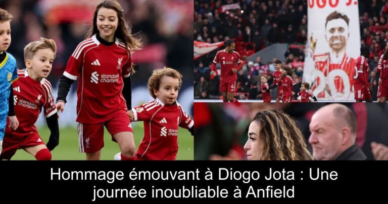 Hommage émouvant à Diogo Jota : Une journée inoubliable à Anfield