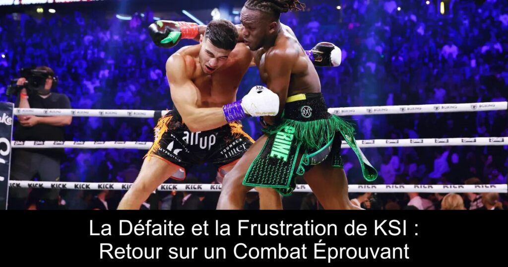La Défaite et la Frustration de KSI : Retour sur un Combat Éprouvant