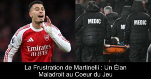 La Frustration de Martinelli : Un Élan Maladroit au Coeur du Jeu