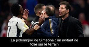 La polémique de Simeone : un instant de folie sur le terrain