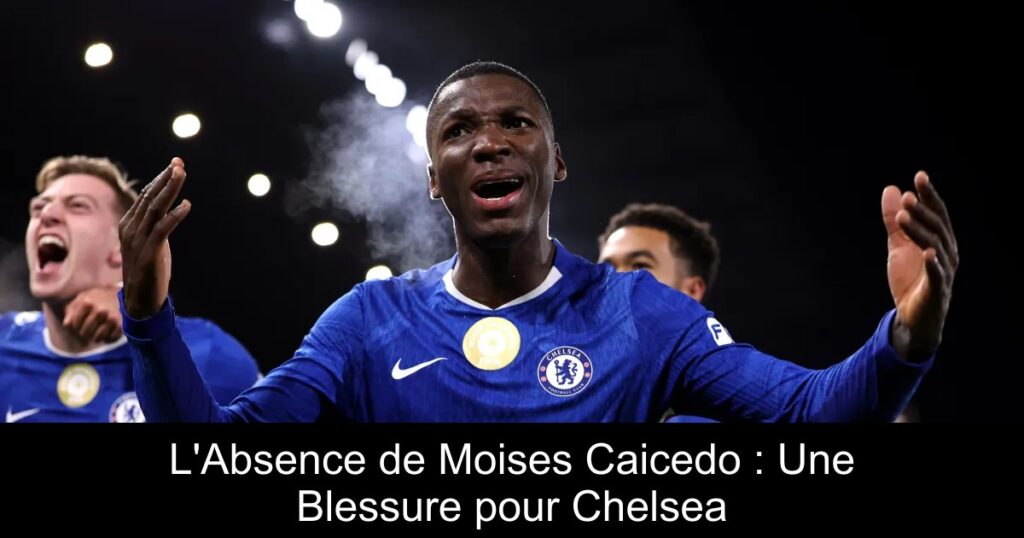 L&rsquo;Absence de Moises Caicedo : Une Blessure pour Chelsea