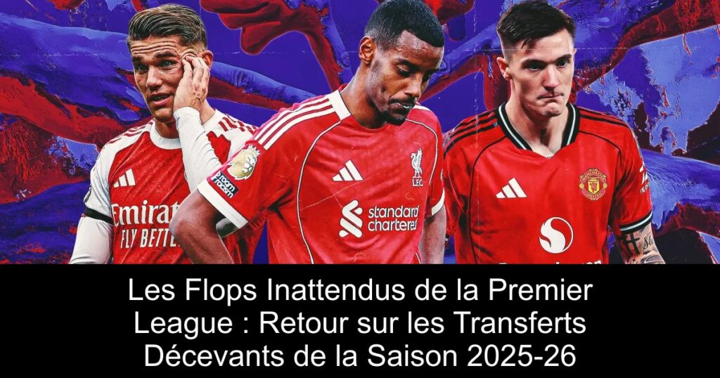 Les Flops Inattendus de la Premier League : Retour sur les Transferts Décevants de la Saison 2025-26