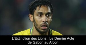 L&rsquo;Extinction des Lions : Le Dernier Acte de Gabon au Afcon