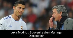 Luka Modric : Souvenirs d'un Manager D'exception