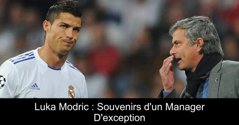 Luka Modric : Souvenirs d'un Manager D'exception