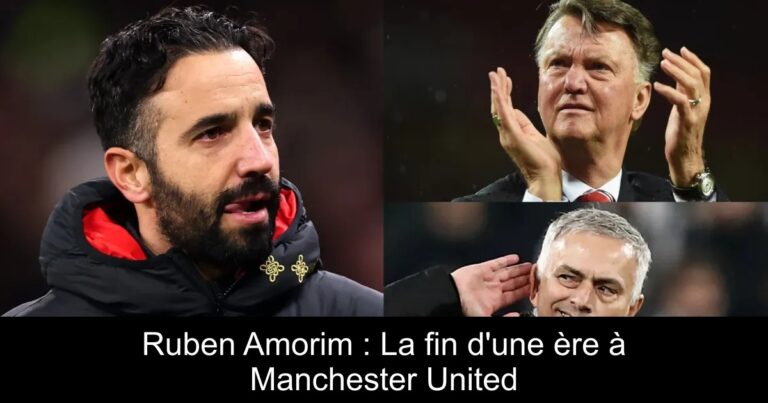 Ruben Amorim : La fin d'une ère à Manchester United