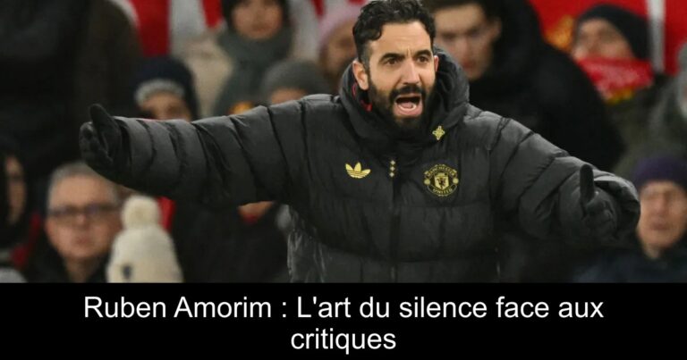 Ruben Amorim : L'art du silence face aux critiques