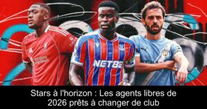 Stars à l&rsquo;horizon : Les agents libres de 2026 prêts à changer de club