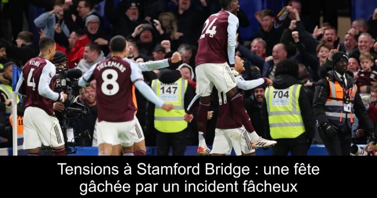 Tensions à Stamford Bridge : une fête gâchée par un incident fâcheux