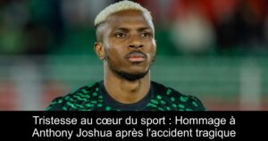 Tristesse au cœur du sport : Hommage à Anthony Joshua après l'accident tragique