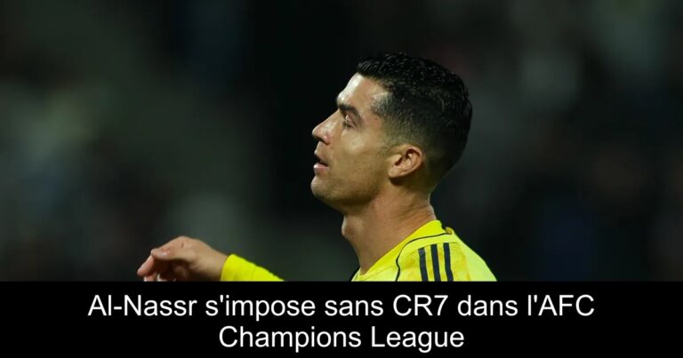 Al-Nassr s'impose sans CR7 dans l'AFC Champions League