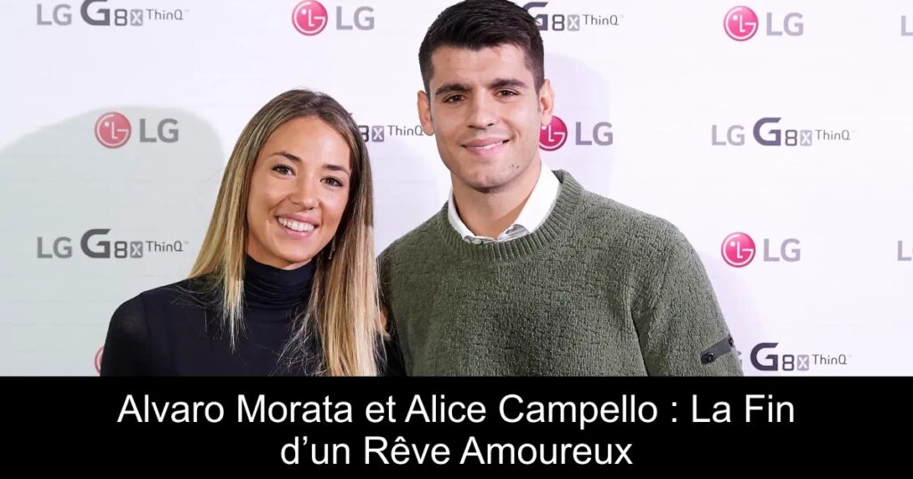 Alvaro Morata et Alice Campello : La Fin d’un Rêve Amoureux