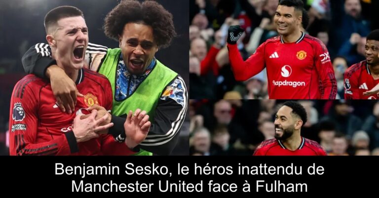 Benjamin Sesko, le héros inattendu de Manchester United face à Fulham
