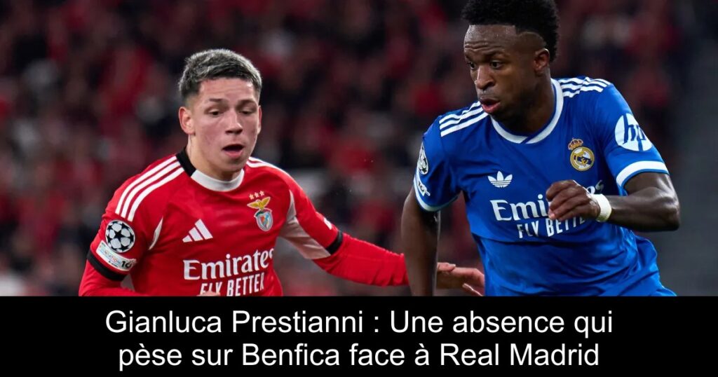 Gianluca Prestianni : Une absence qui pèse sur Benfica face à Real Madrid