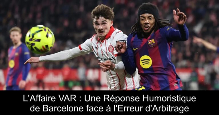 L'Affaire VAR : Une Réponse Humoristique de Barcelone face à l'Erreur d'Arbitrage