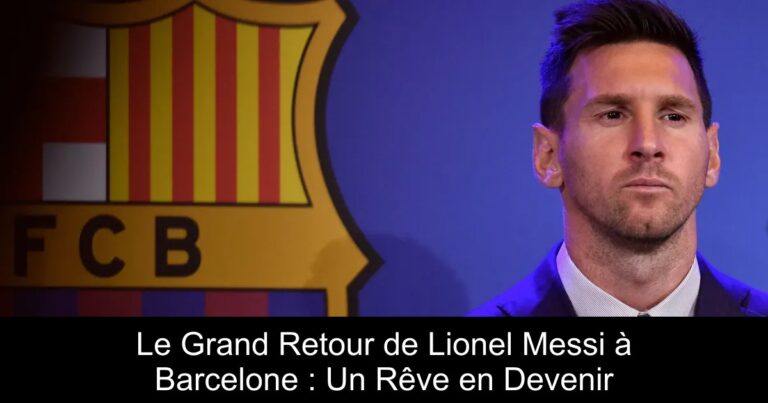 Le Grand Retour de Lionel Messi à Barcelone : Un Rêve en Devenir