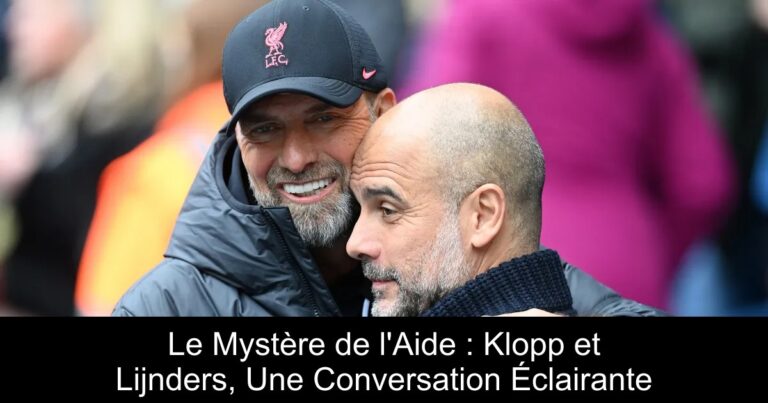 Le Mystère de l'Aide : Klopp et Lijnders, Une Conversation Éclairante