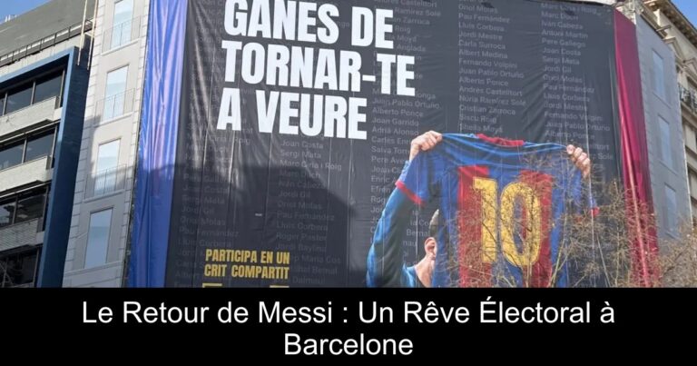 Le Retour de Messi : Un Rêve Électoral à Barcelone