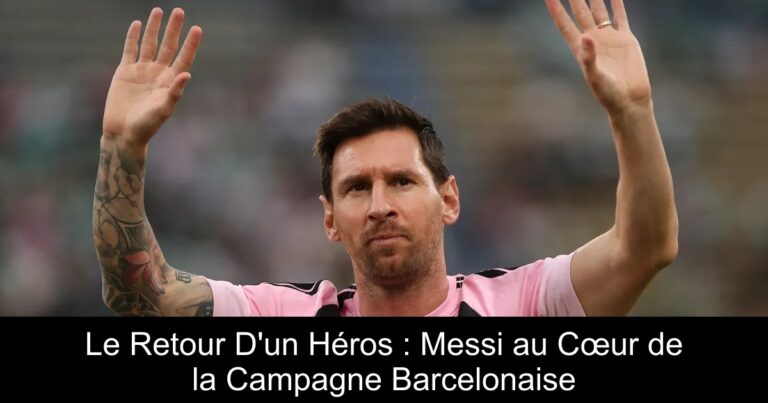 Le Retour D'un Héros : Messi au Cœur de la Campagne Barcelonaise