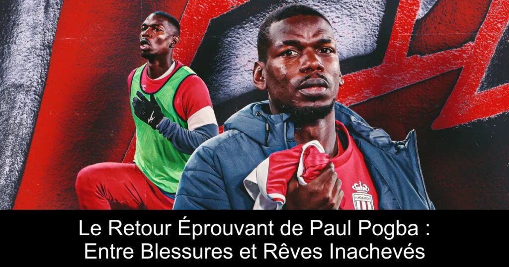 Le Retour Éprouvant de Paul Pogba : Entre Blessures et Rêves Inachevés